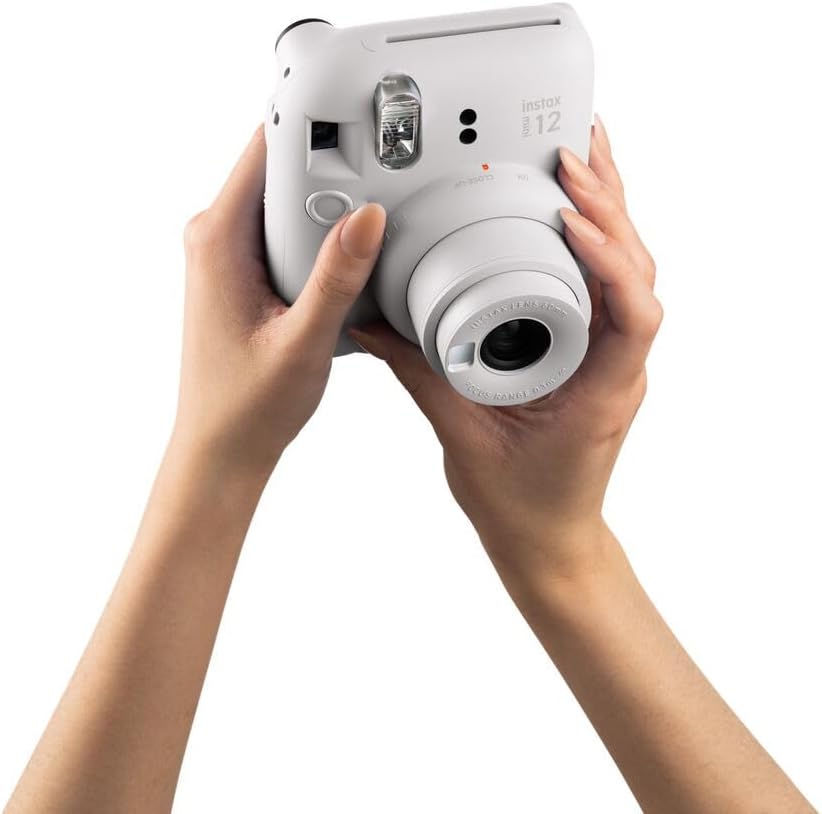Instax Mini 12 Cámara, Blanco Arcilla