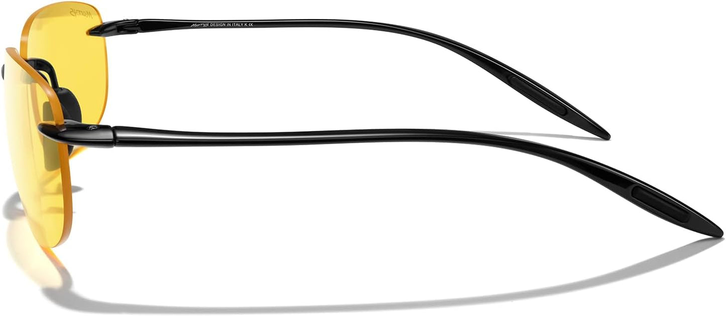MERRY'S Gafas de sol sin montura para hombres y mujeres, para c...