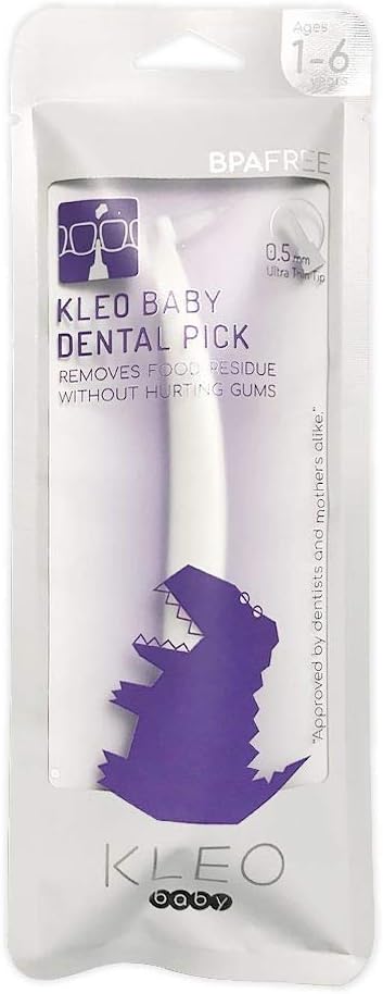 Kleo Palillo dental para bebés, seguro y suave para limpieza de die...