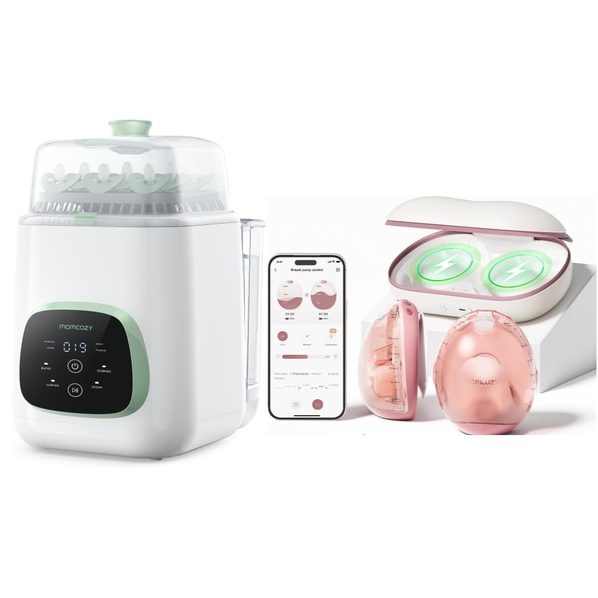 Momcozy KleanPal Pro Lava biberones y extractor de leche portátil A...