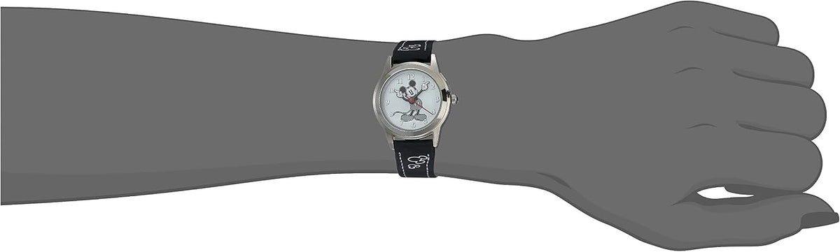 Reloj de Mickey Mouse MK1006 de Disney, con esfera color blanco y p...