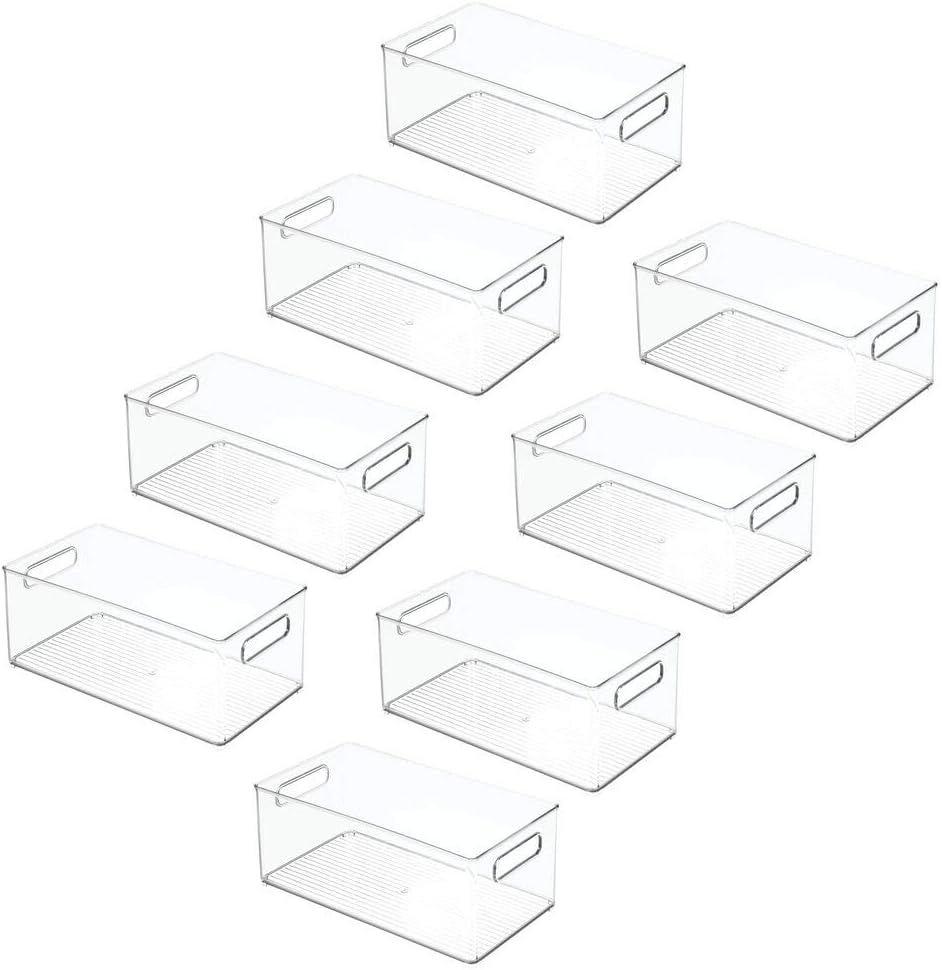 mDesign Contenedor organizador de almacenamiento de cocina de plást...