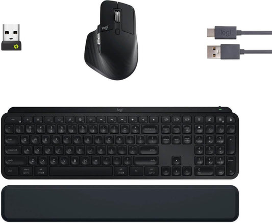 Logitech MX Keys S Combo - Teclado y mouse inalámbricos de rendimie...
