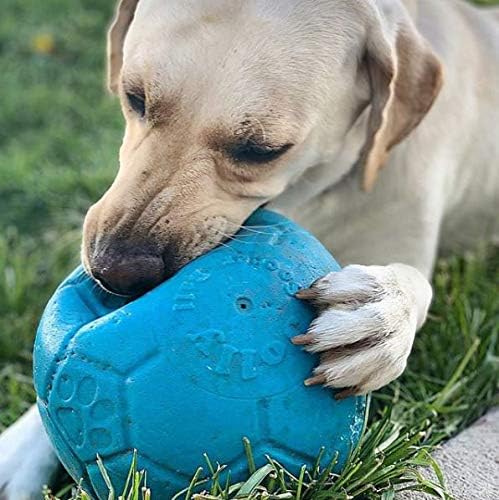 Jolly Pets Pelota de fútbol grande flotante para perro, 8 pulgadas...
