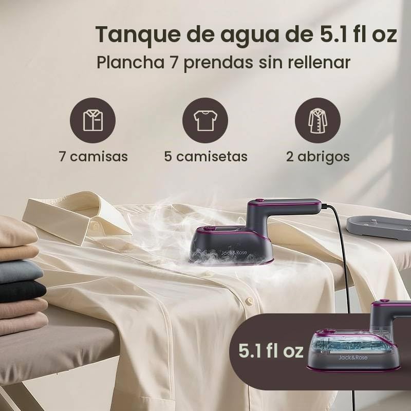 Jack &amp; Rose Plancha de Vapor para Viajes para Ropa, Plancha de...