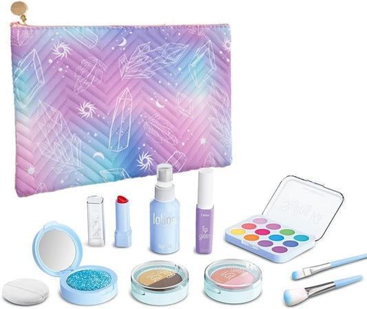 Kit de maquillaje de juguete para niñas, juego de cosméticos de 11...