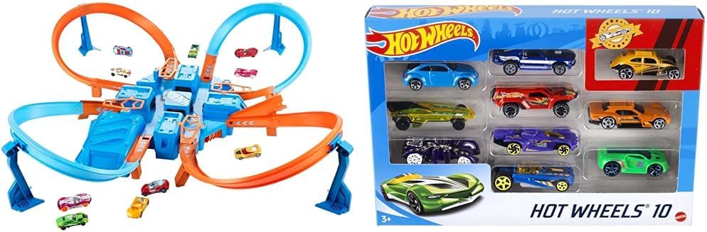 ¡Acción de choque definitiva de Hot Wheels con el Criss Cross Crash...