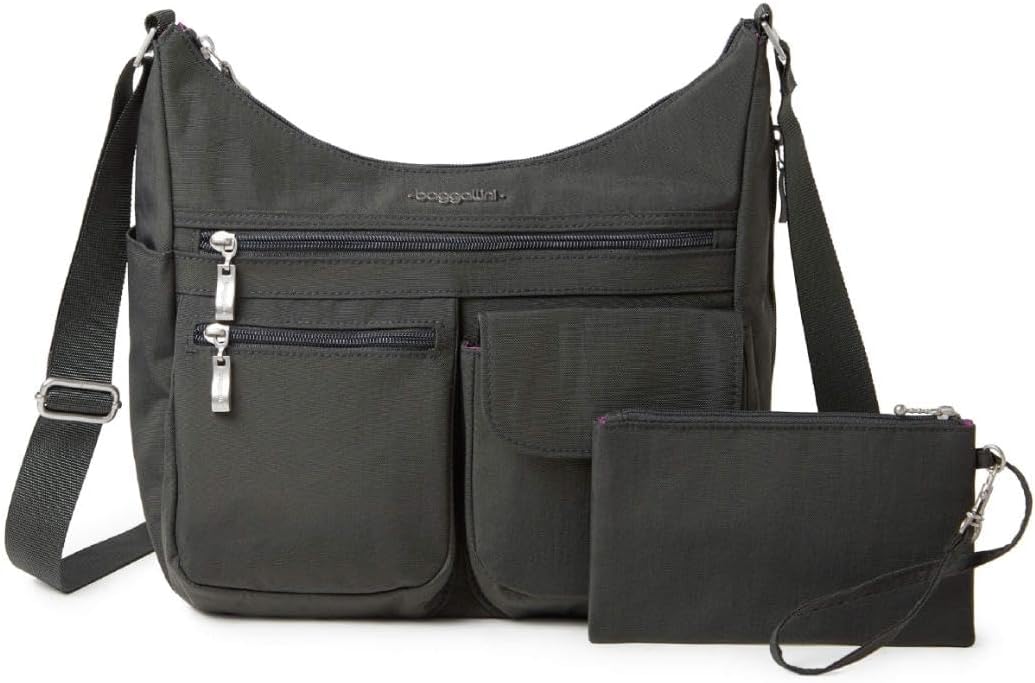 Baggallini Everywhere Bagg - Bolso cruzado para mujer, 11 x 9, lige...