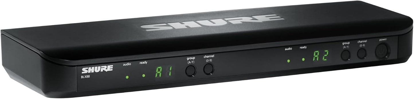 Sistema de micrófono inalámbrico Shure BLX188\/CVL - Vida de baterí...