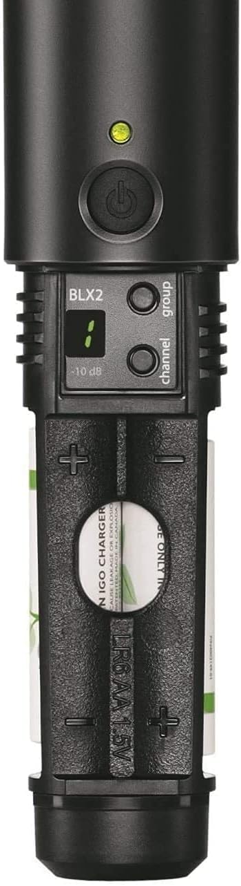 Sistema de micrófono inalámbrico Shure BLX288\/PG58 - Vida de bater...