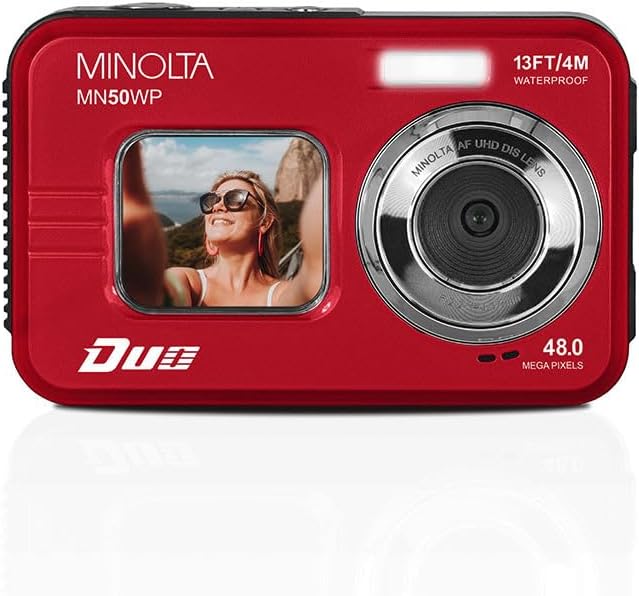 Minolta MN50WP 48MP 5K Ultra HD Pantalla LCD Dual Cámara Digital Im...