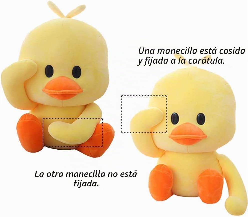 AIXINI Pato de peluche de 11.8 pulgadas, juguetes suaves de patito...