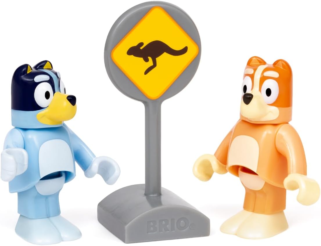 BRIO World Bluey Train Set \u2013 Juego de ferrocarril de madera co...