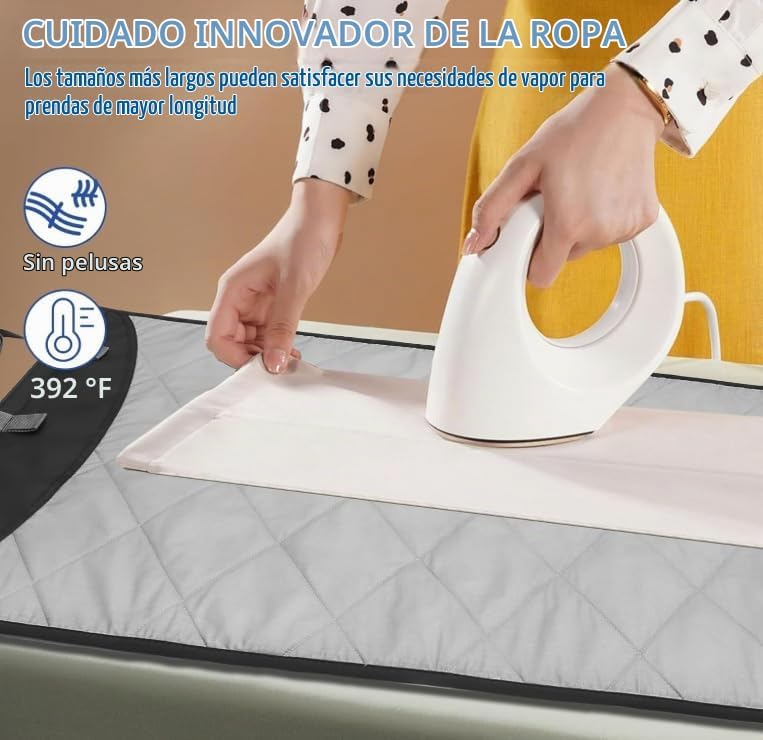 Almohadilla de planchar colgante en la puerta, almohadilla de vapor...