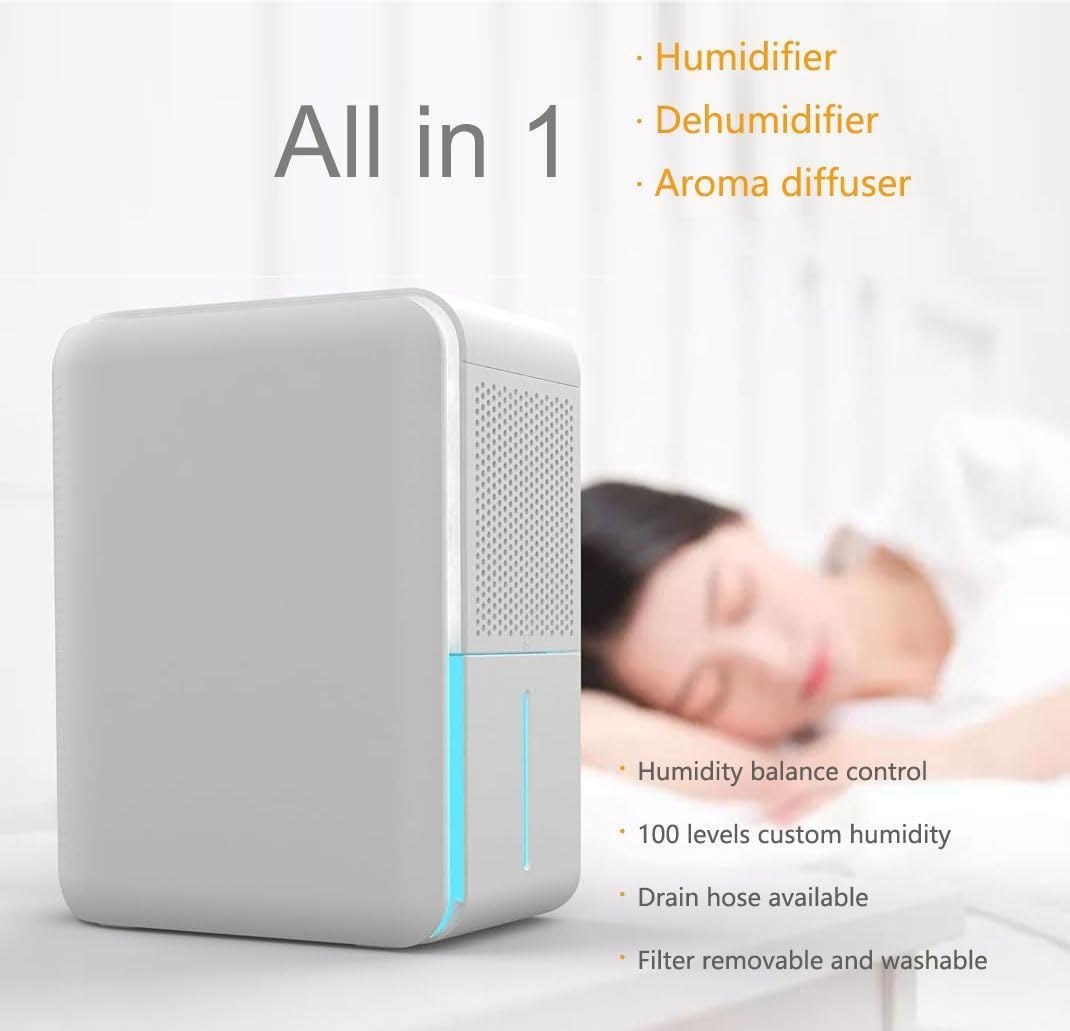 Deshumidificador, humidificador y filtración de aire y difusor de a...