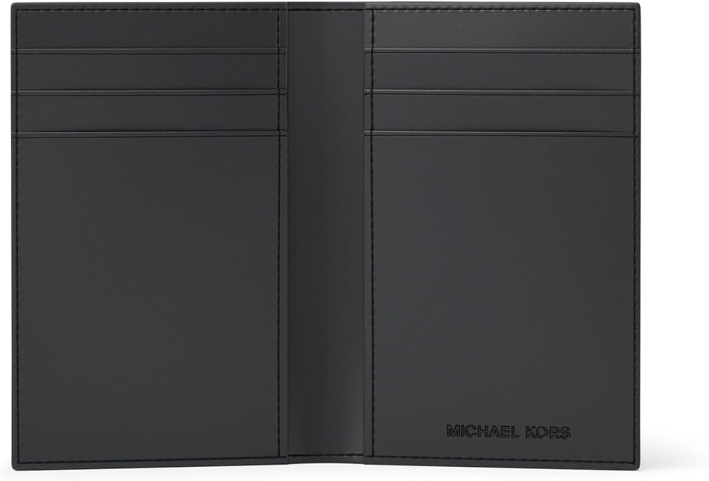 Michael Kors Hudson - Estuche plegable para tarjetas, lámina blanca
