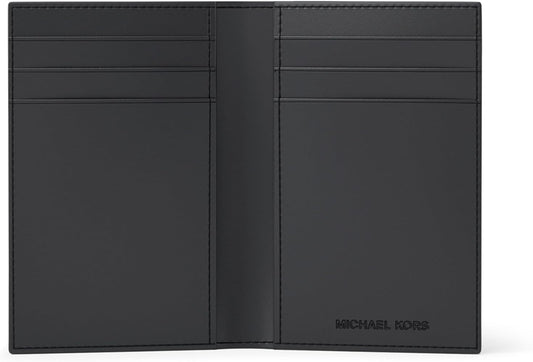 Michael Kors Hudson - Estuche plegable para tarjetas, lámina blanca