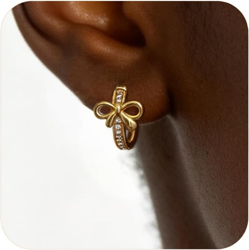 Aretes de ópalo chapados en oro de 14 quilates para mujer, aretes d...