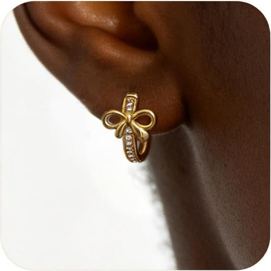 Aretes de ópalo chapados en oro de 14 quilates para mujer, aretes d...