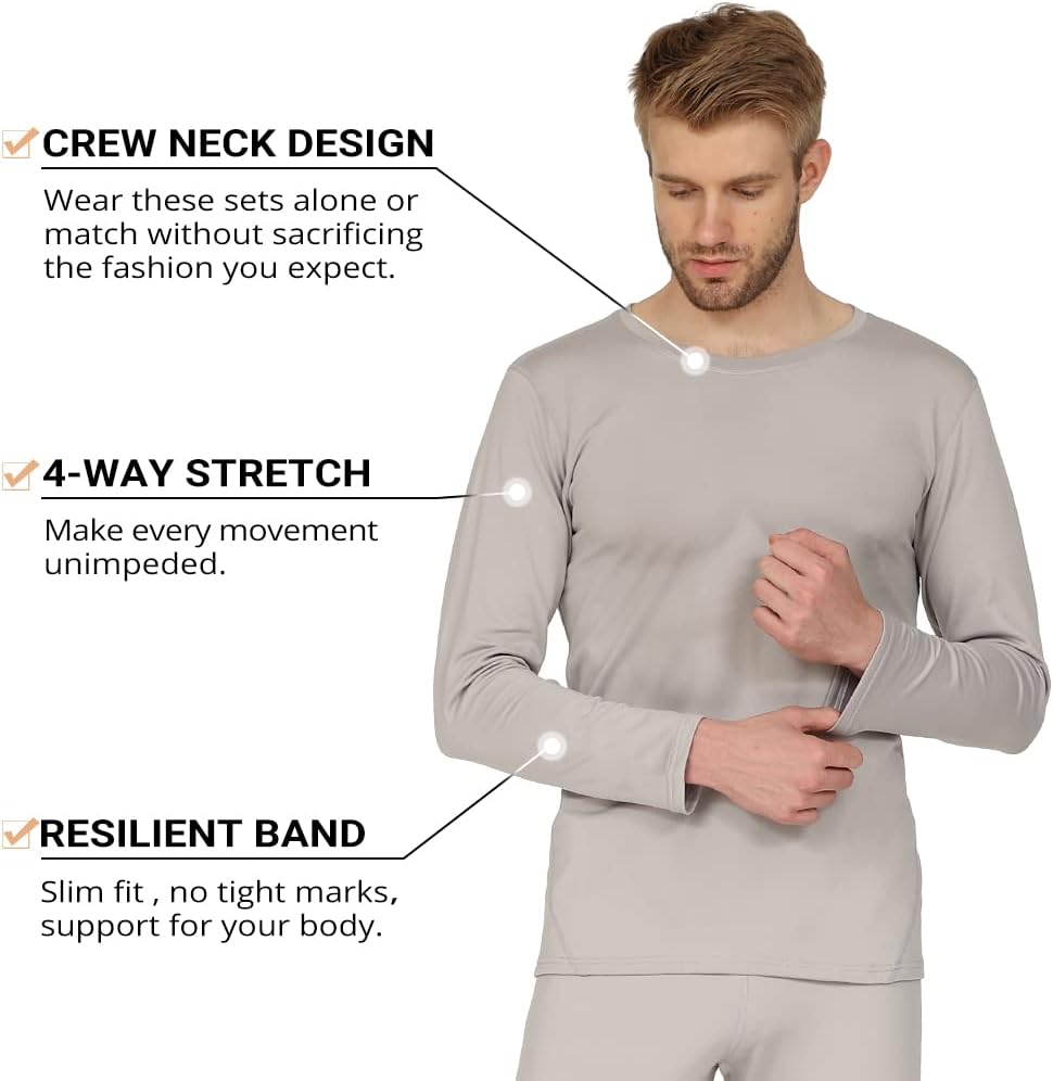 HEROBIKER - Conjunto de ropa interior térmica para hombre, pantalon...