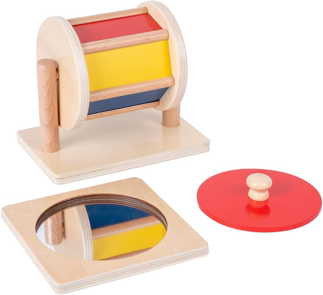 Kit de Juguetes Montessori para Bebés - Espejo Montessori, Peekaboo...