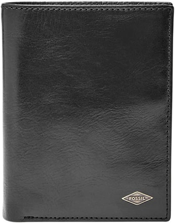 Fossil Cartera combinada internacional para hombre, Ryan Negro, Tal...