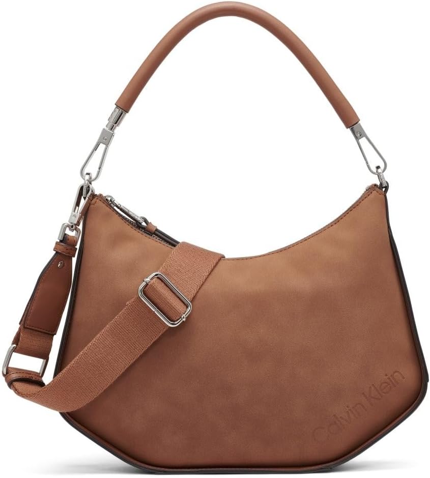 Calvin Klein Winny - Bolso de hombro convertible y bandolera para m...