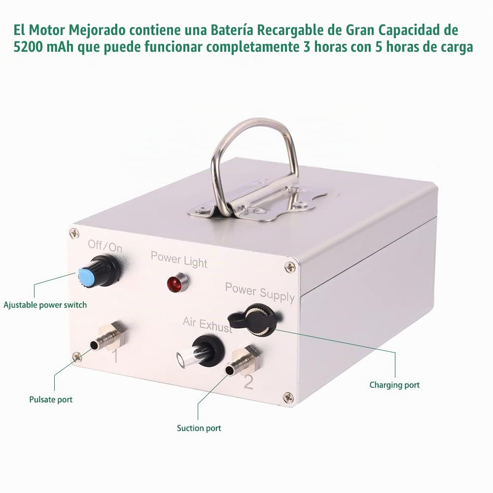Máquina de ordeño eléctrica de vaca de 14L, bomba de vacío de pulsa...