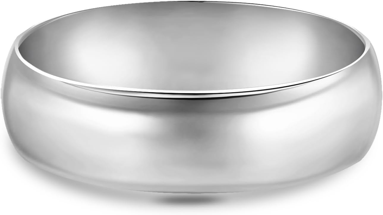 Anillo de boda de calce cómodo, resistentes al deslustre, liso, pul...
