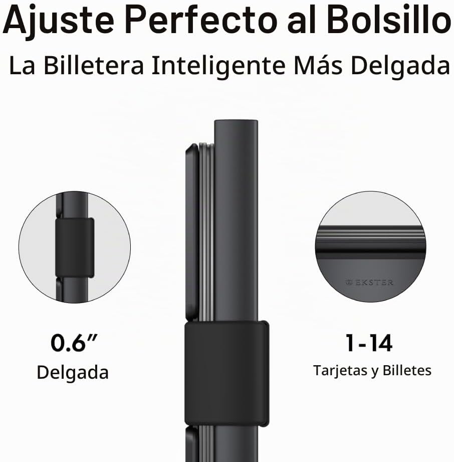 Ekster Cardholder Pro Cartera totalmente metálica para hombre | Car...