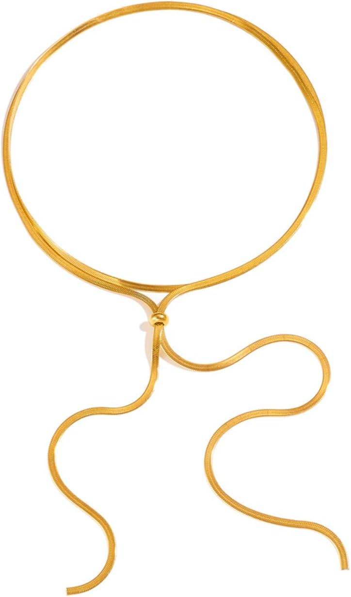 Gargantilla gruesa de oro para mujer, collar de declaración platead...