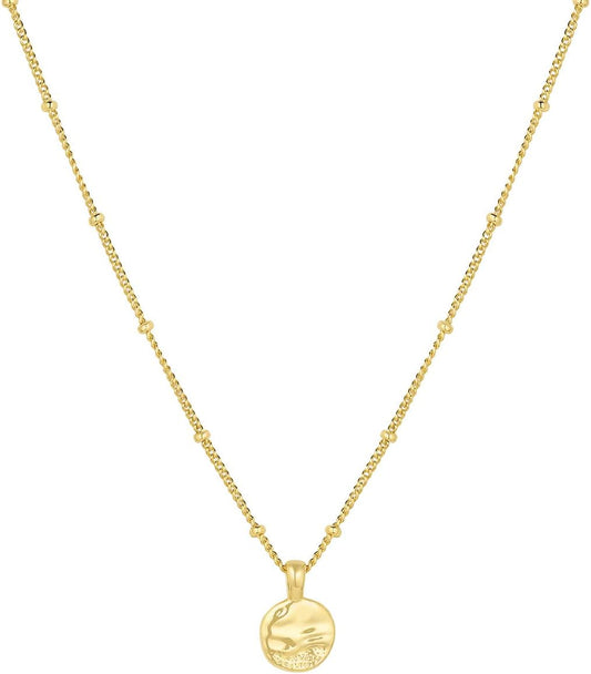 gorjana - Collar Shorebreak de 16 pulgadas - Latón chapado en oro d...