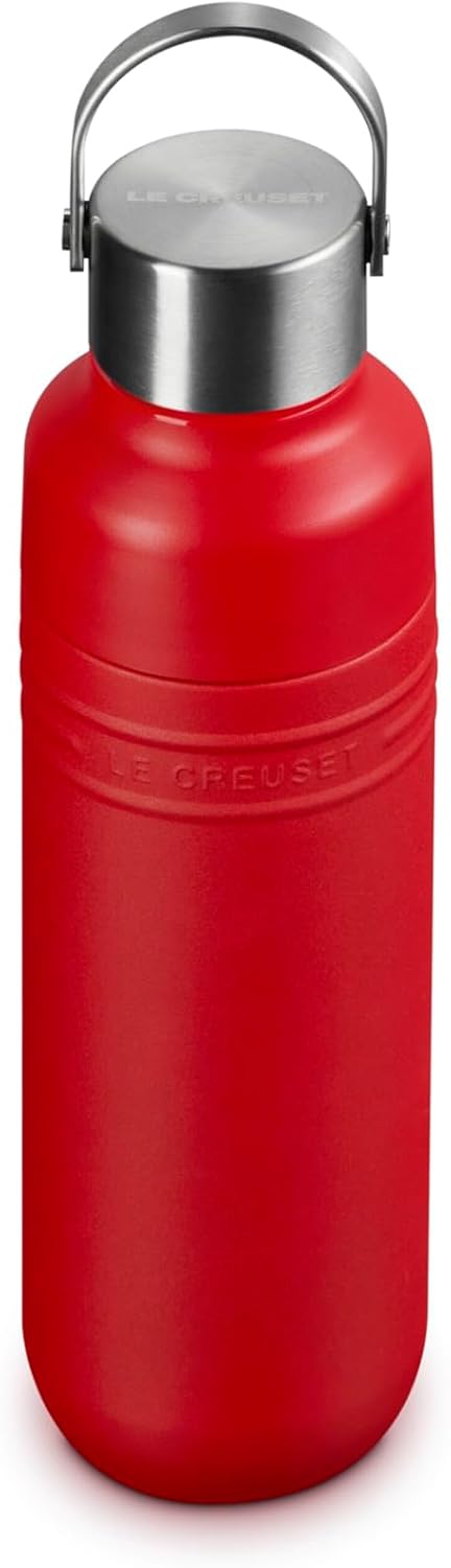 Le Creuset Botella de agua On The Go de acero inoxidable, 16 onzas,...