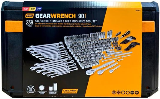 GEARWRENCH Juego de herramientas mecánicas BMC de 239 piezas 1\/4,...