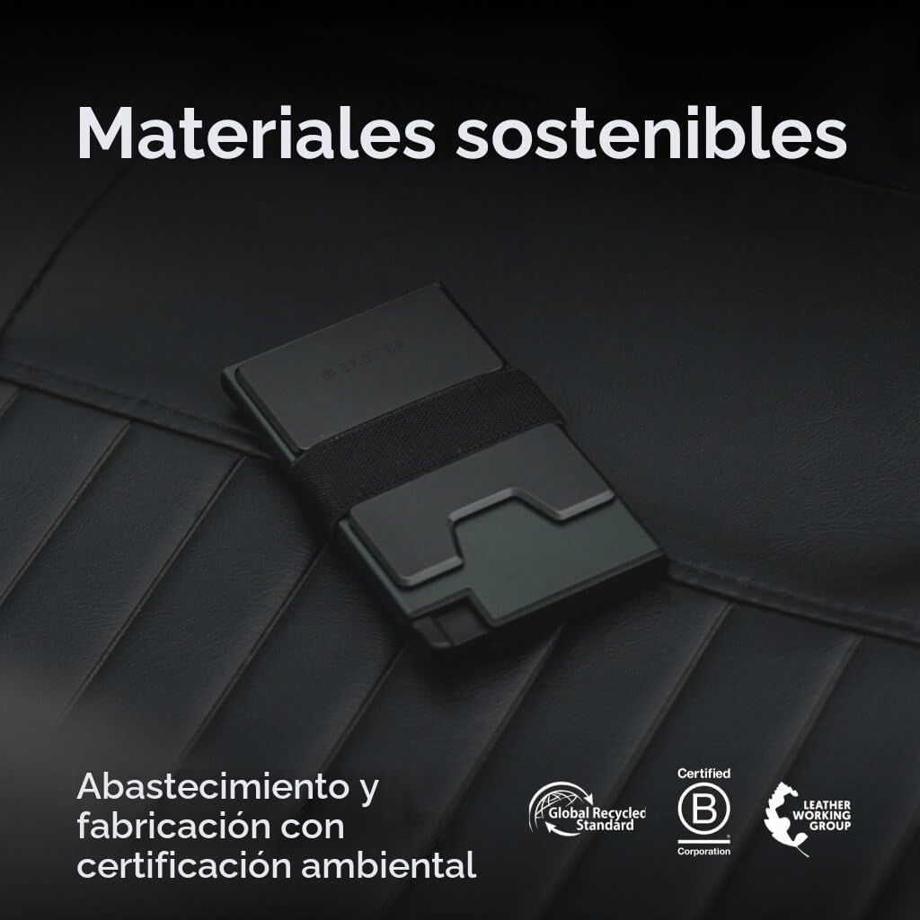 Ekster Billetera de aluminio para tarjetas para hombre | Billeteras...