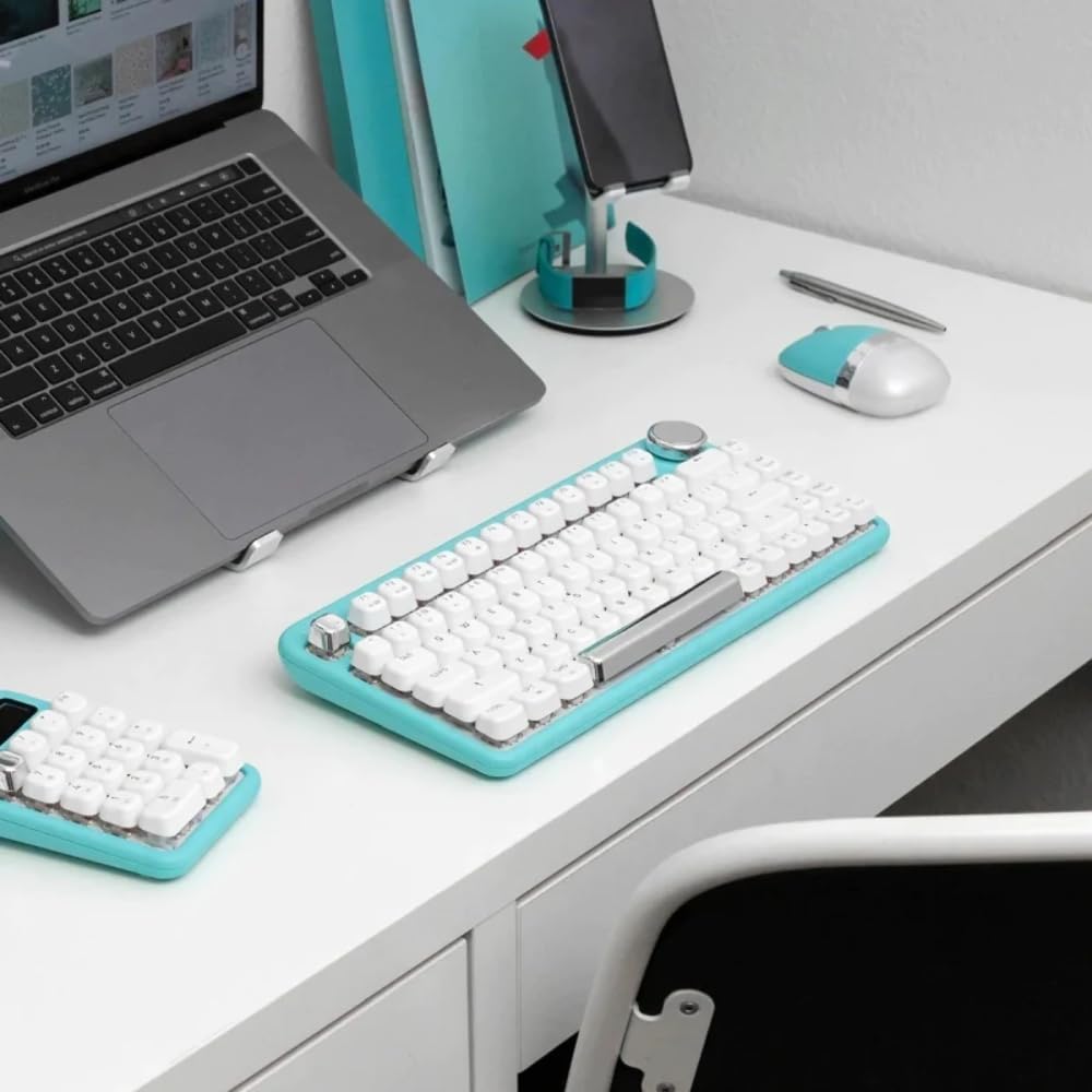 Azio IZO - Teclado mecánico inalámbrico BT5\/USB para PC y Mac, int...
