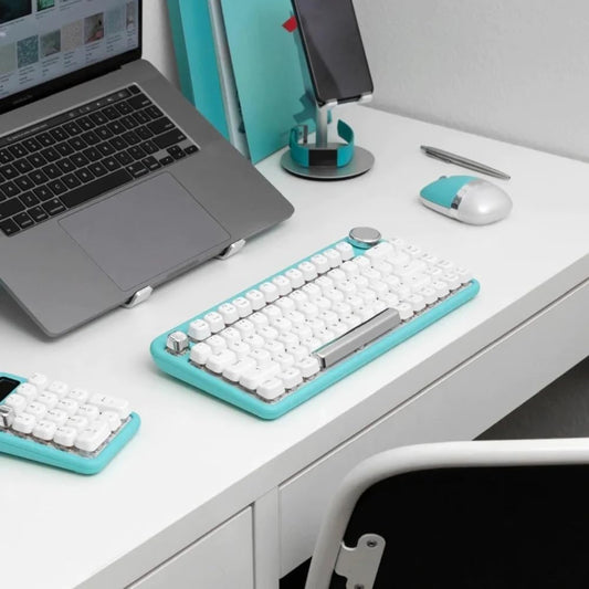 Azio IZO - Teclado mecánico inalámbrico BT5\/USB para PC y Mac, int...