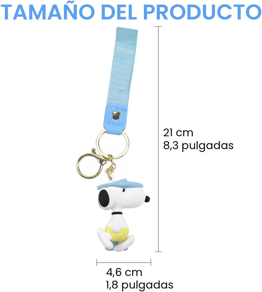 MINISO Snoopy Llavero Colección de Dijes para Bolsa Peanuts Lindo D...