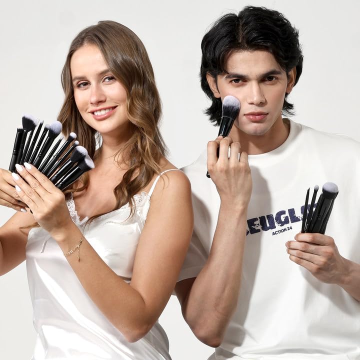 Daily Queen Juego de brochas de maquillaje profesional Kabuki, 29 u...