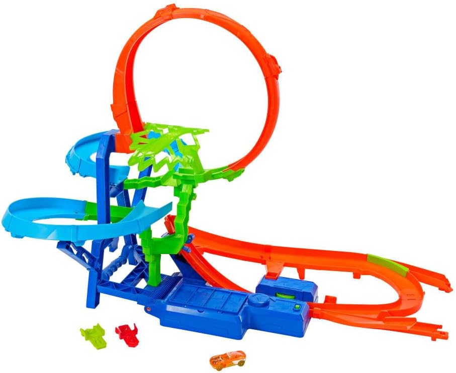 Set de Pista de Coches Juguete Hot Wheels, Pista de Acrobacias con...