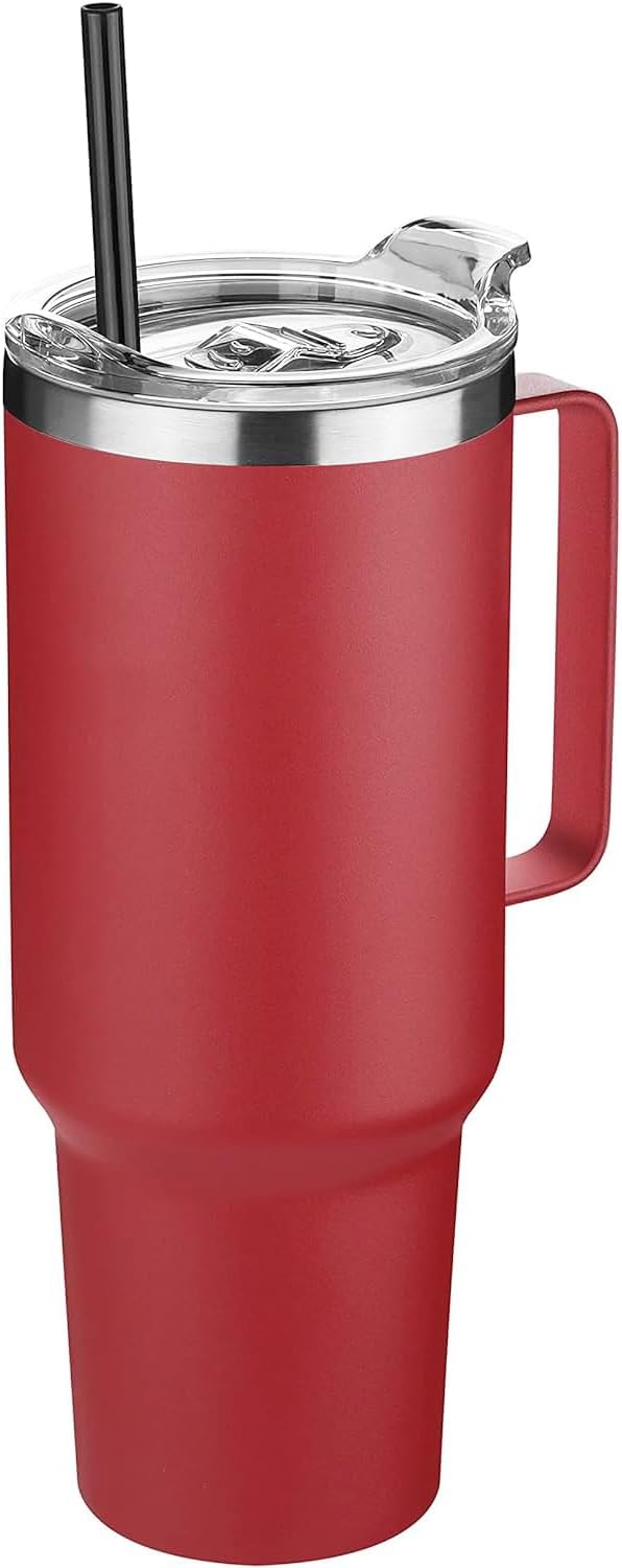 HASLE OUTFITTERS Vaso de 40 onzas de acero inoxidable con asa, vaso...
