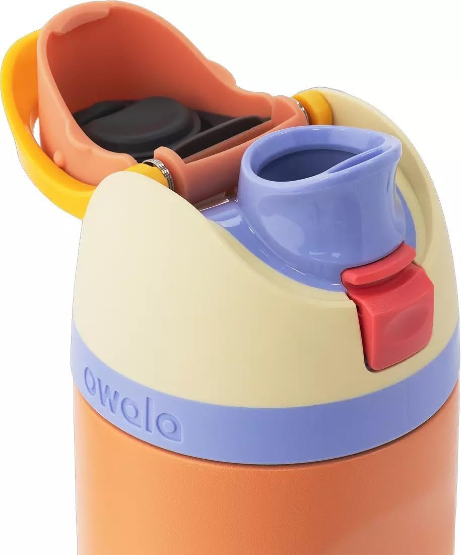 Owala FreeSip - Botella de agua de acero inoxidable, merengue de li...