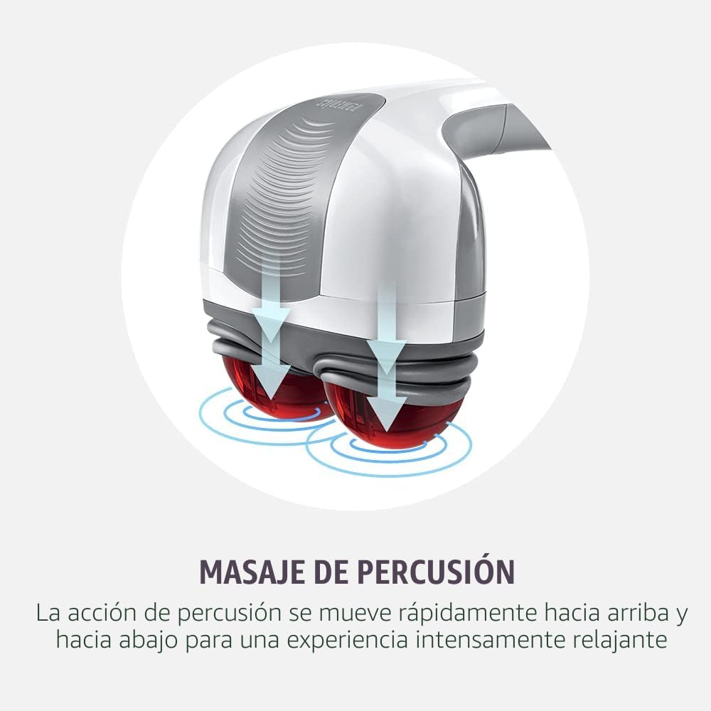 Homedics Masajeador de espalda - Masajeador de percusión automático...