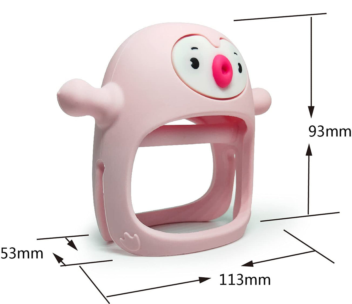 Smily Mia Penguin Buddy Never Drop - Juguete de dentición masticabl...