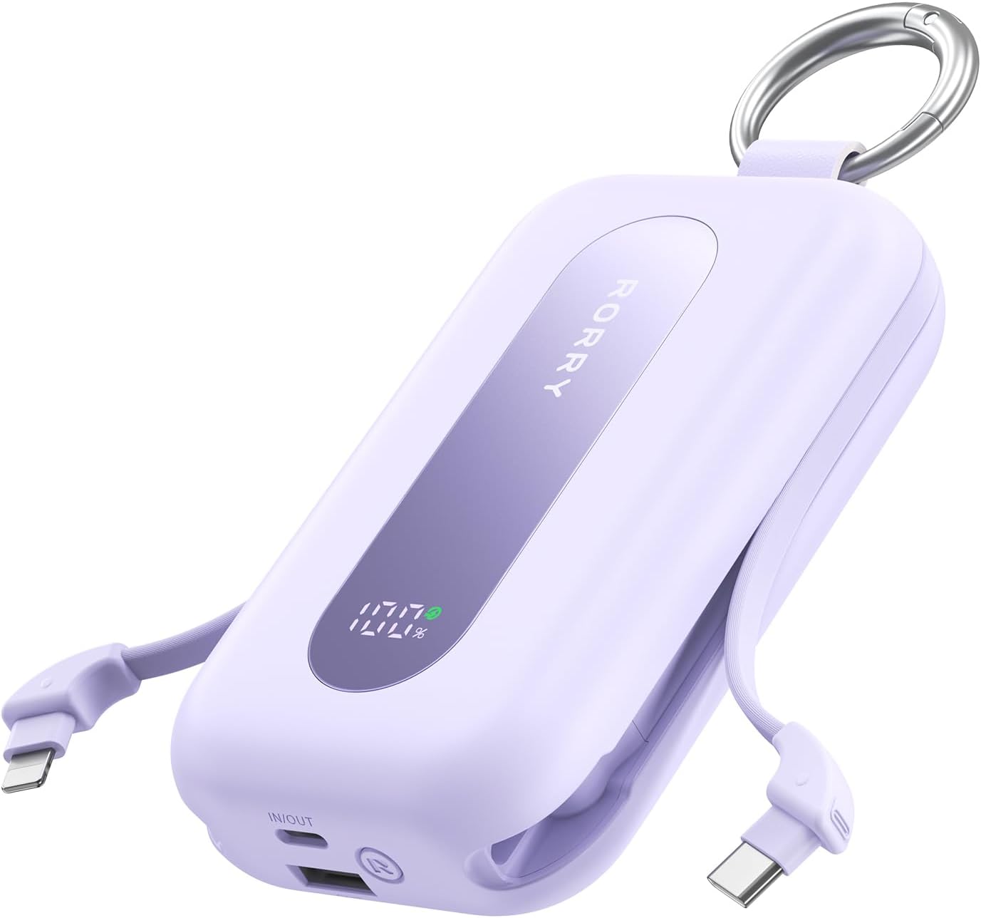 RORRY CharmGo Cargador portátil 20000mAh 30W Power Bank 4 en 1 Bate...