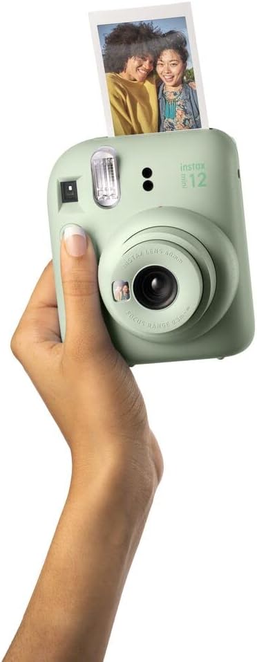 Fujifilm Cámara de película instantánea Instax Mini 12 (verde menta...