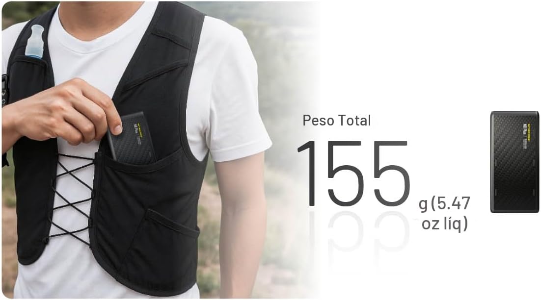 Nitecore NB Plus - Banco de energía de 10,000 mAh, ultra ligero y d...