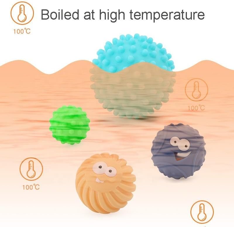 ROHSCE Juguetes sensoriales para bebés, pelotas Montessori para niñ...
