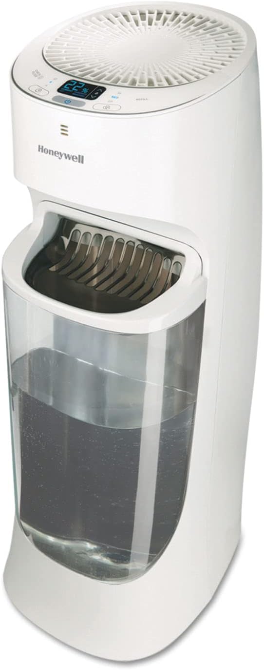 Honeywell Humidificador de torre de llenado superior, humidistato d...