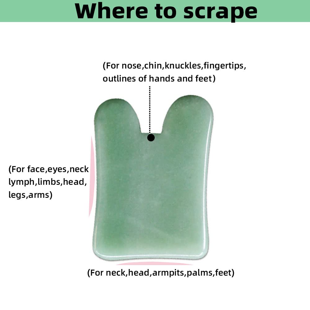 TOP SEWING Gua Sha - Herramientas faciales para masaje de nariz, ta...
